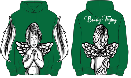 Forest Green Angel Hoodie